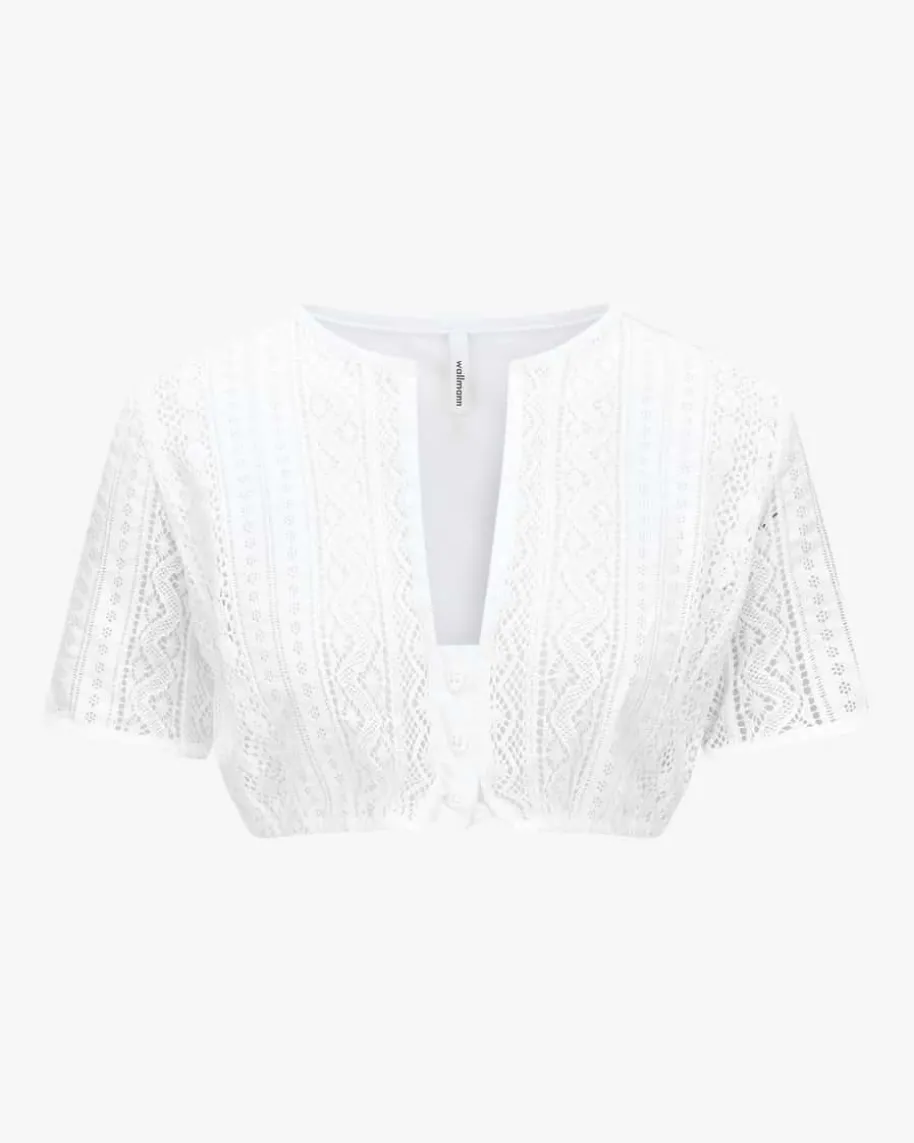 Dirndlbluse Semi-Transparent