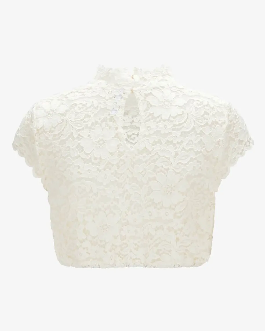 Dirndlbluse semi-transparent