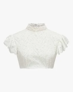 Dirndlbluse semi-transparent