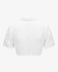 Dirndlbluse Semi-Transparent