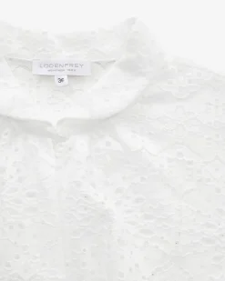 Dirndlbluse Semi-Transparent