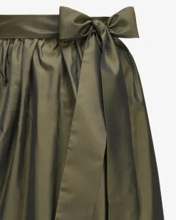 Dirndlschürze lang aus Seiden-Mix