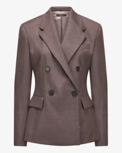 Doppelreiher-Blazer aus Schurwolle