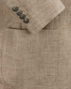 Doppelreiher-Sakko aus Leinen und Baumwolle
