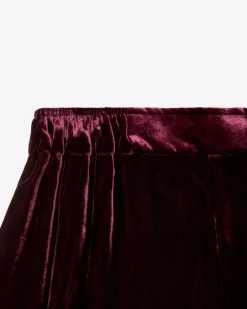 Dusty Samthose aus Viskose und Seide