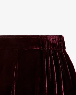 Dusty Samthose aus Viskose und Seide