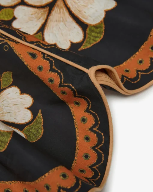 Embroidered Flowers Kleid