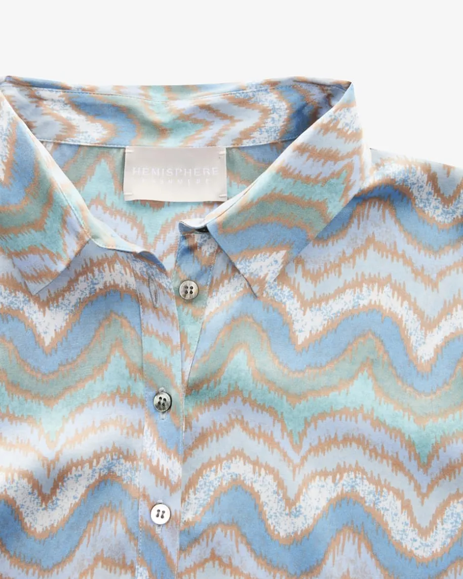 Fancy Seiden-Blusenkleid