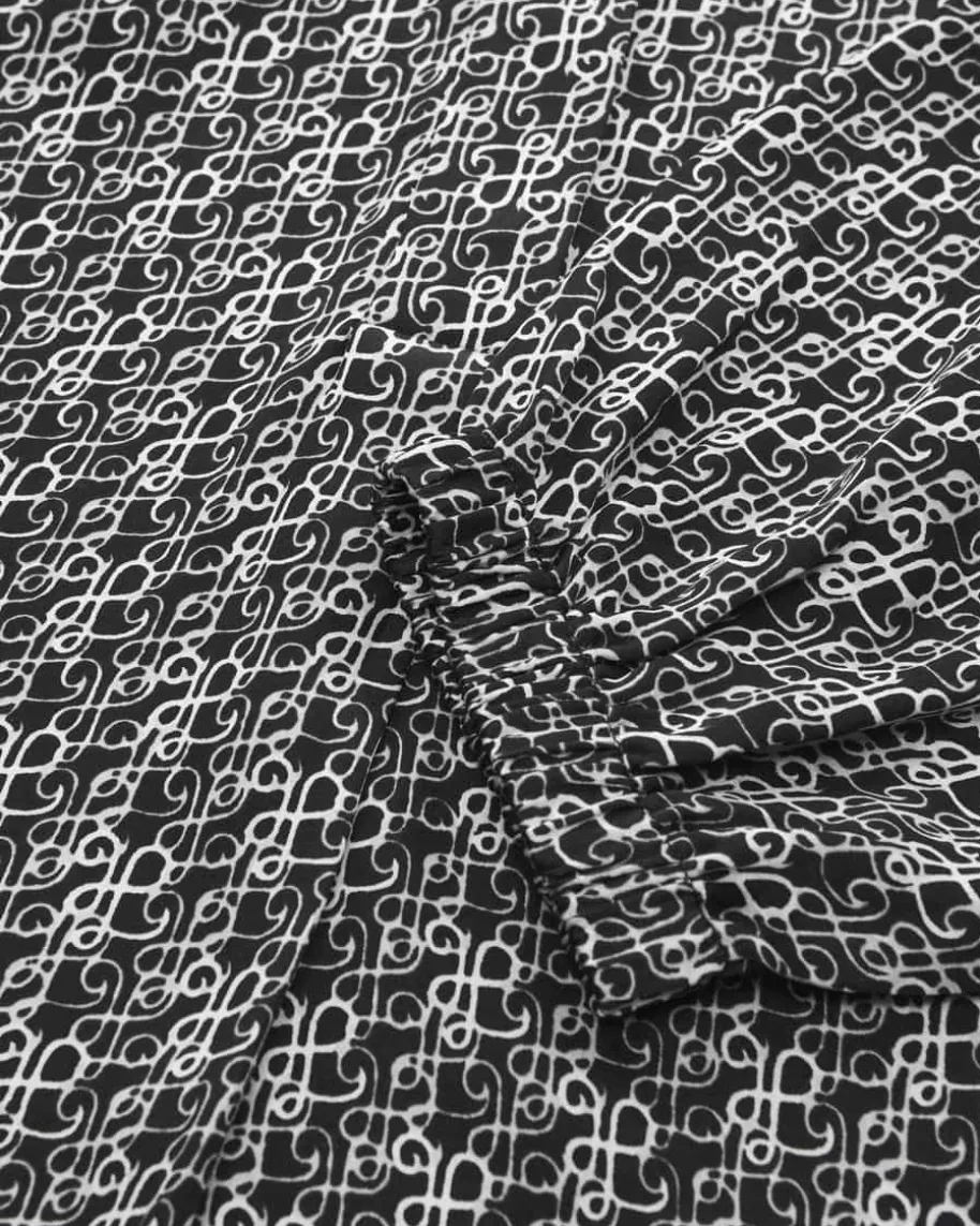 Farus Seiden-Tunikakleid