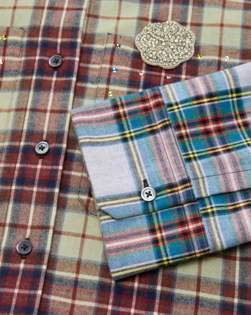 Flanellbluse