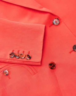 Flica Everynight Doppelreiher-Blazer aus Seide und Leinen