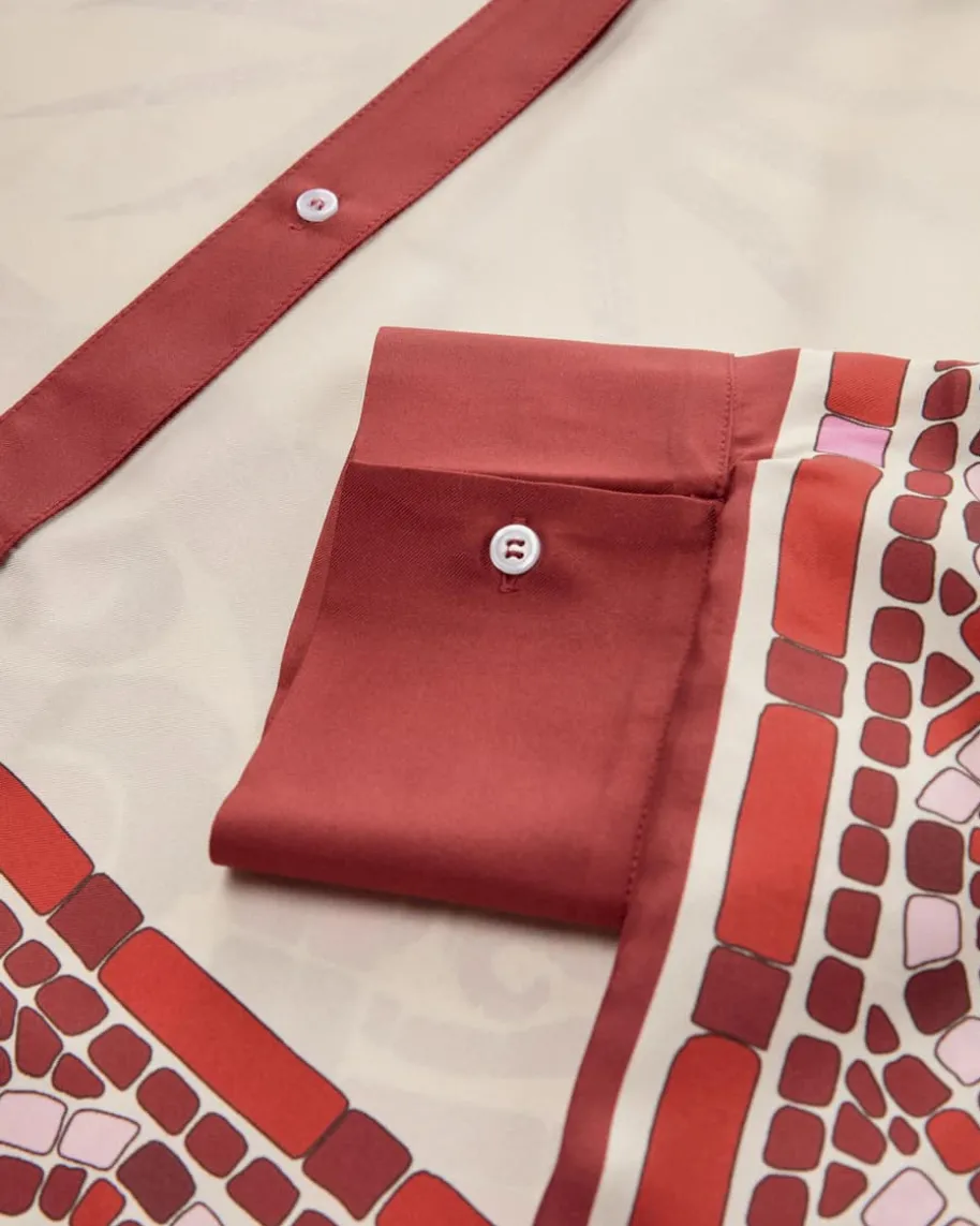 Foulard Seidenbluse