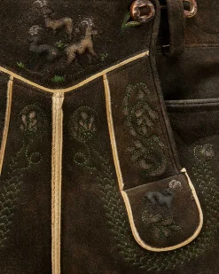 Gamsleiten Trachten-Kniebundhose aus Hirschleder