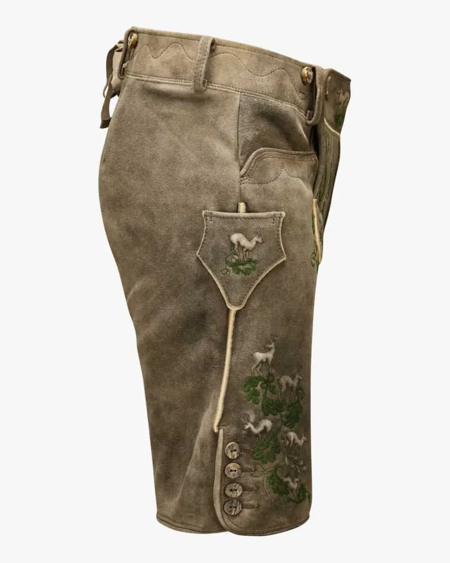 Gamsrudel Lederhose aus Ziegenleder