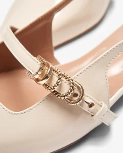 Glossy Slingback-Pumps