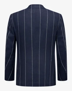 Guemilio Doppelreiher-Sakko aus Leinen-Mix