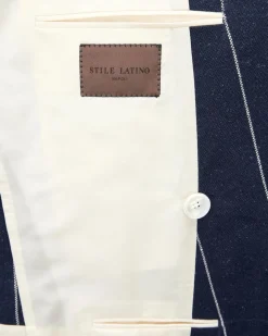 Guemilio Doppelreiher-Sakko aus Leinen-Mix