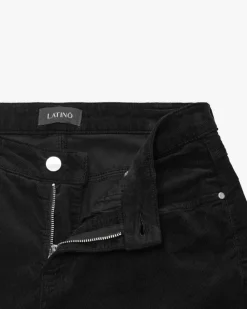 Guenda 7/8-Samthose aus Baumwoll-Mix