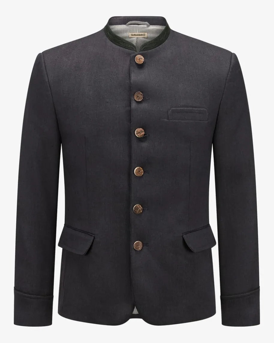 Helmut Trachtenjanker aus Leinen und Baumwolle