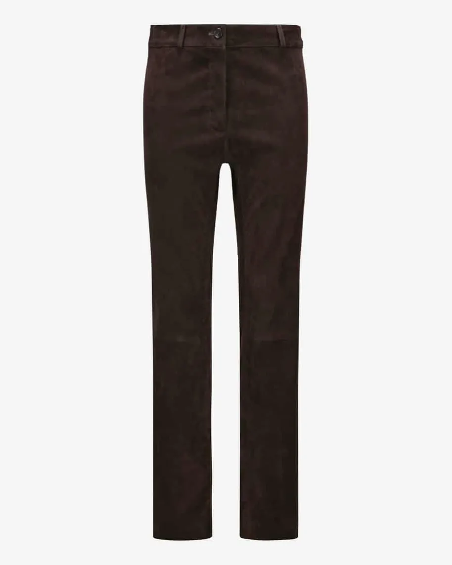 Hose aus Veloursleder