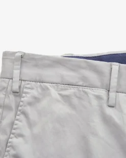 Hose Slim Fit aus Baumwoll-Seiden-Mix