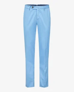 Hose Slim Fit aus Baumwoll-Seiden-Mix