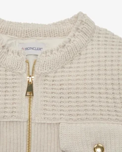 Hybrid-Daunen-Strickjacke