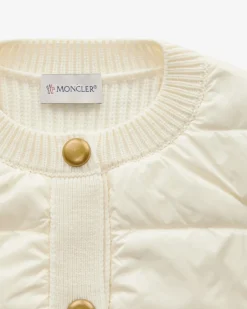 Hybrid-Daunen-Strickjacke