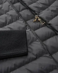 Hybrid-Daunen-Strickjacke