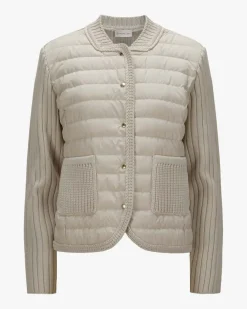 Hybrid-Strickjacke