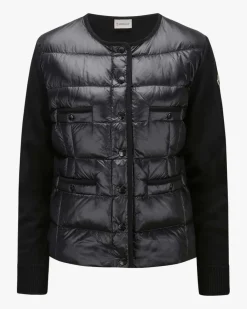 Hybrid-Strickjacke
