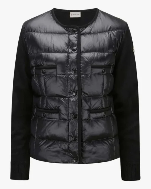 Hybrid-Strickjacke