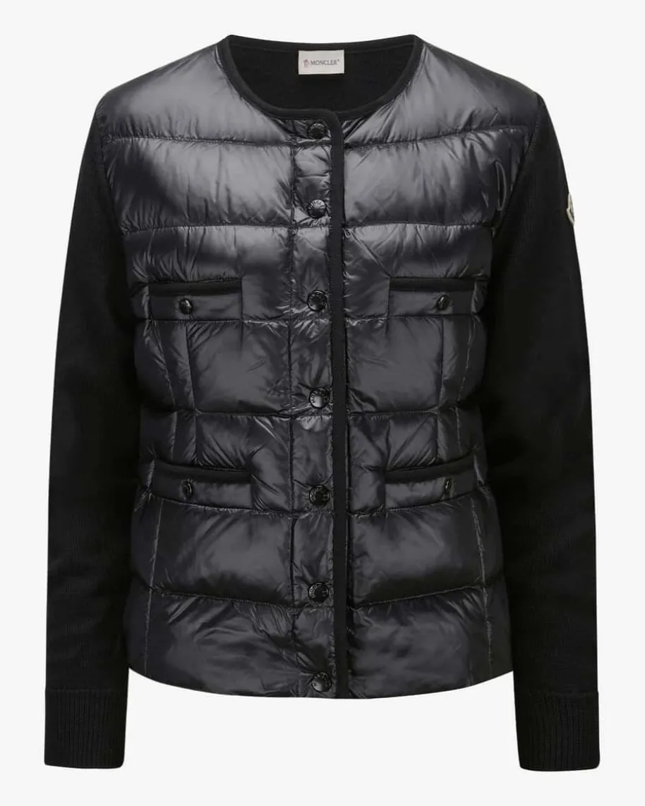 Hybrid-Strickjacke