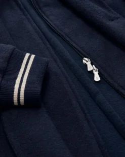 Hybrid-Stricksakko aus Baumwoll-Mix