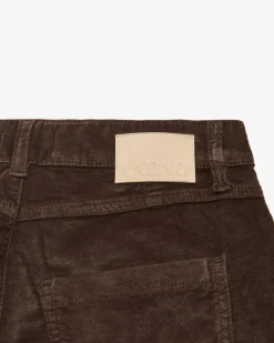 Iris Samthose aus Baumwoll-Mix