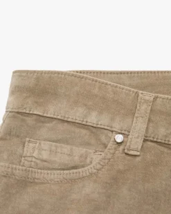 Iris Samthose aus Baumwoll-Mix