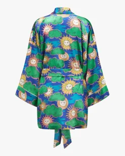 Jade Seiden-Kimono