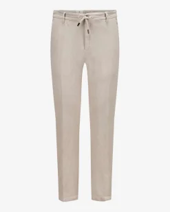Joggpants aus Baumwolle und Leinen