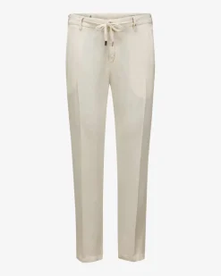 Joggpants aus Baumwolle und Leinen