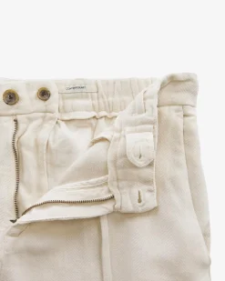 Joggpants aus Baumwolle und Leinen