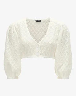 Kaira Dirndlbluse Semi-Transparent