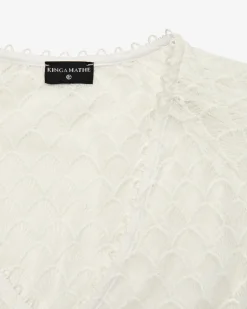 Kaira Dirndlbluse Semi-Transparent