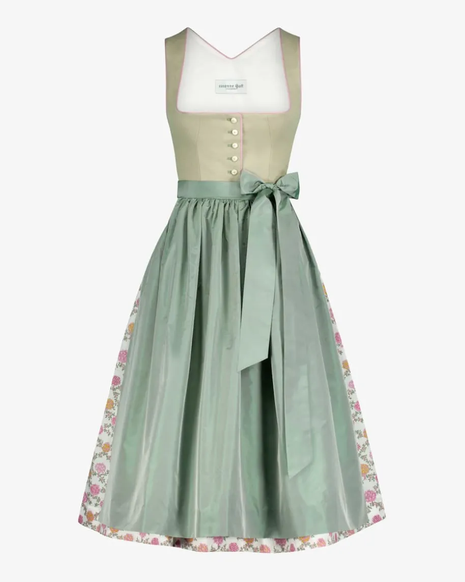 Kathi Midi-Dirndl mit Seidenschürze