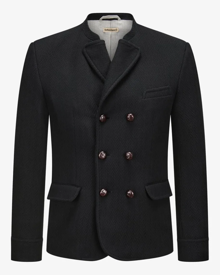 Korbe Doppelreiher-Trachtenjanker aus Baumwolle