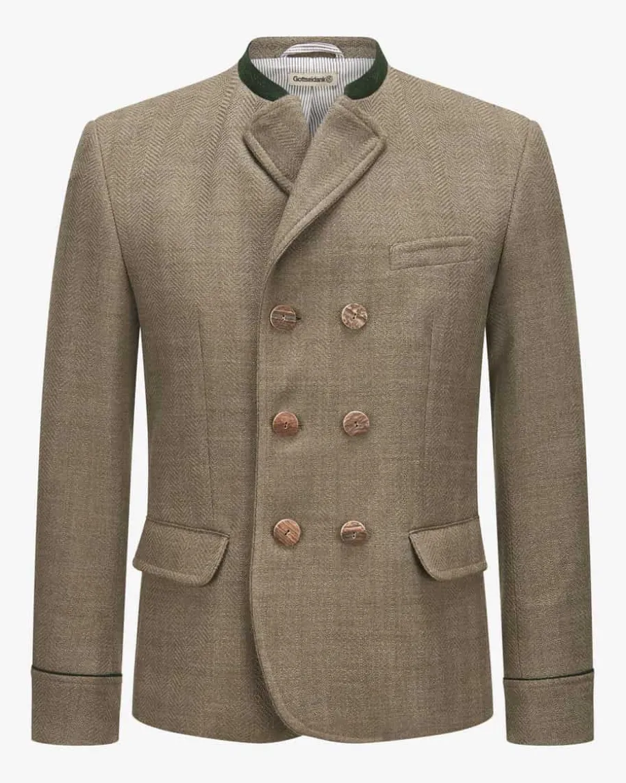 Korbe Doppelreiher-Trachtenjanker aus Schurwolle