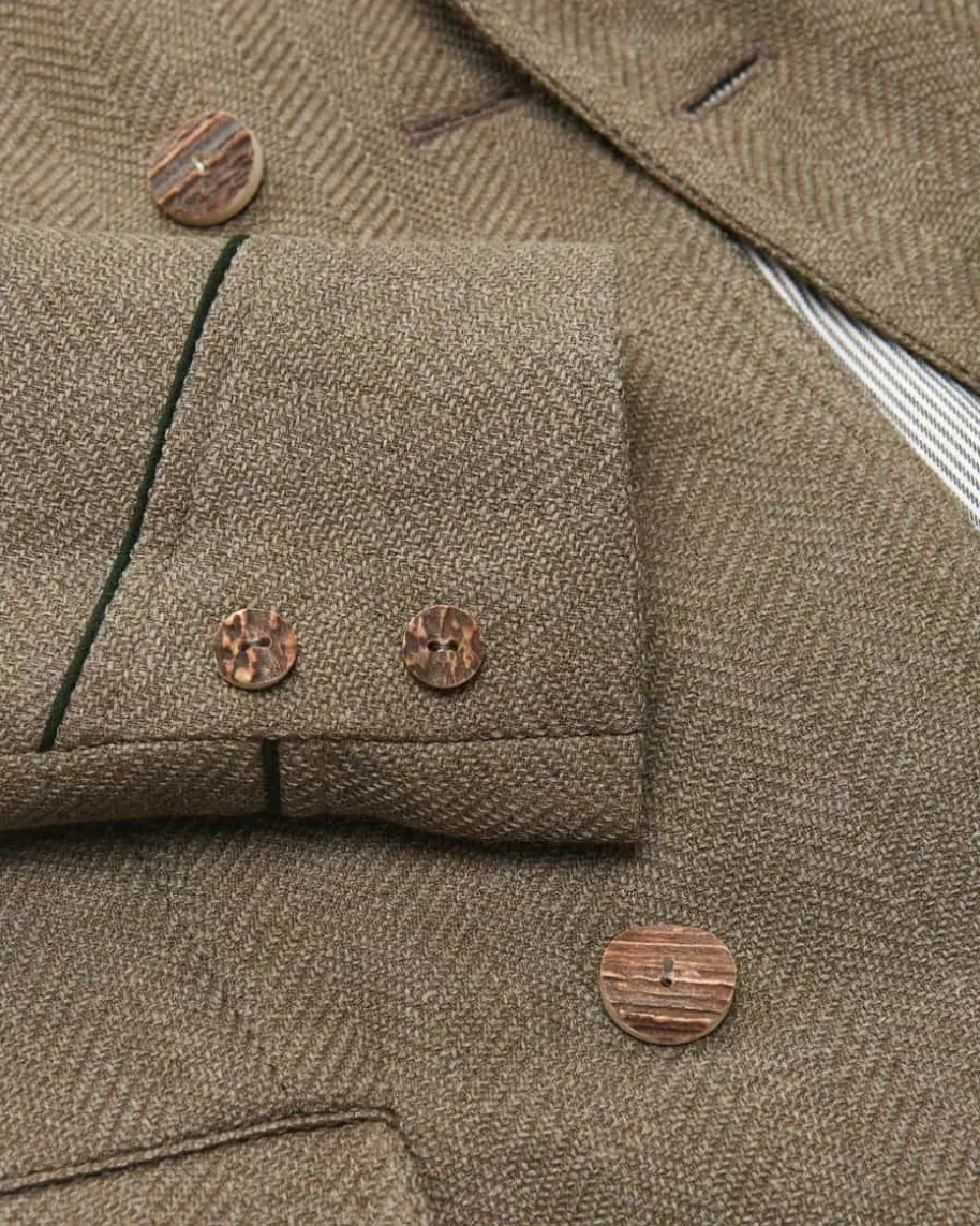 Korbe Doppelreiher-Trachtenjanker aus Schurwolle