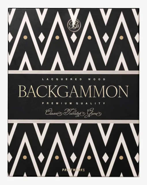 Lacquered Backgammon-Spiel