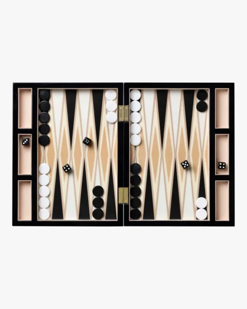 Lacquered Backgammon-Spiel
