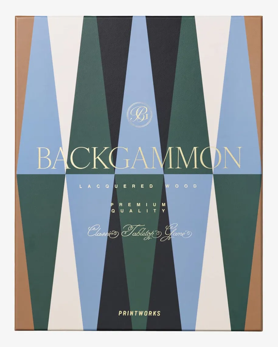 Lacquered Backgammonspiel