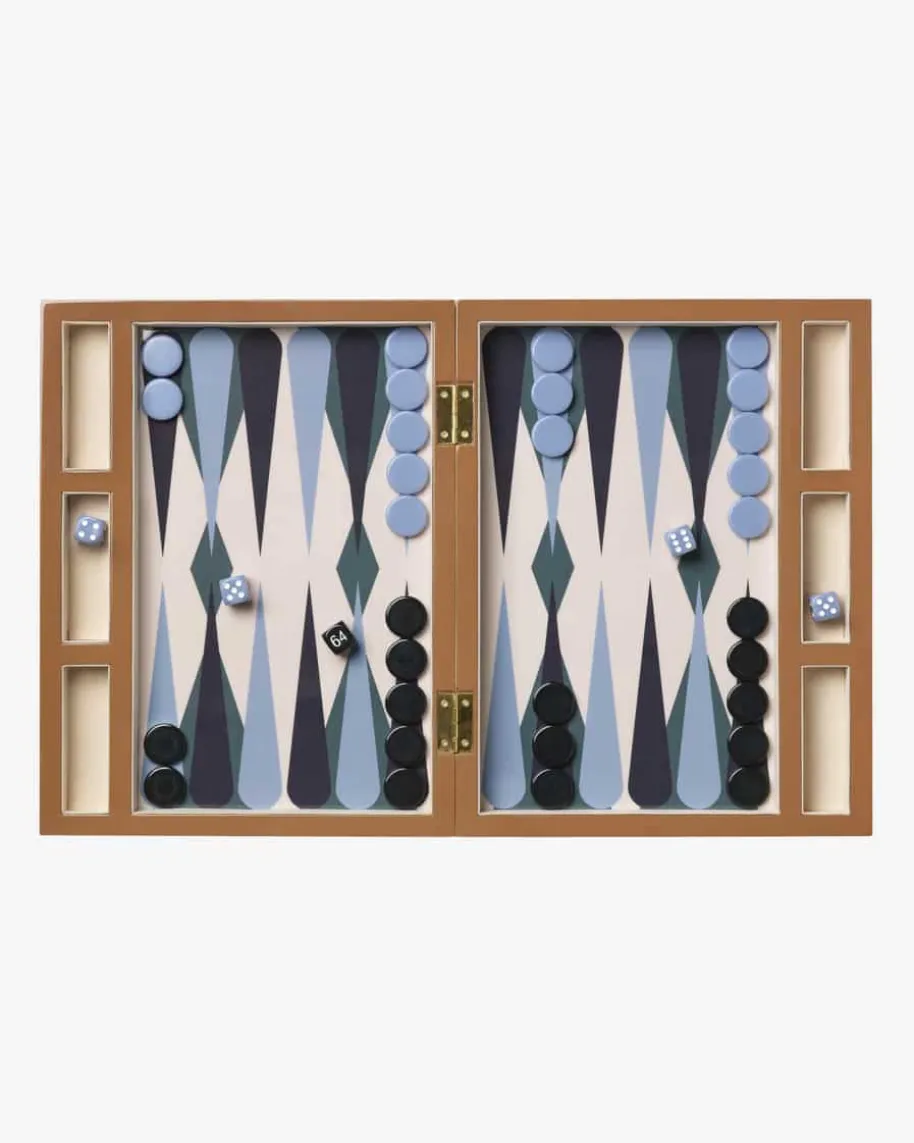 Lacquered Backgammonspiel